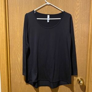 LulaRoe long sleeve black top